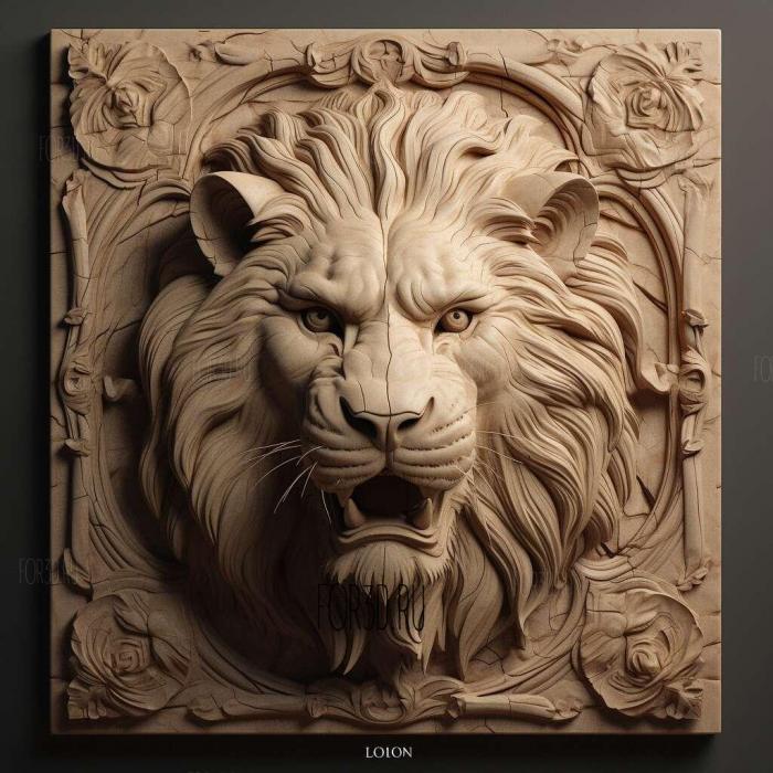 Lion movie 4 stl model for CNC